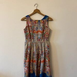 American Eagle Outfitters Vibrant Floral Midi Dress